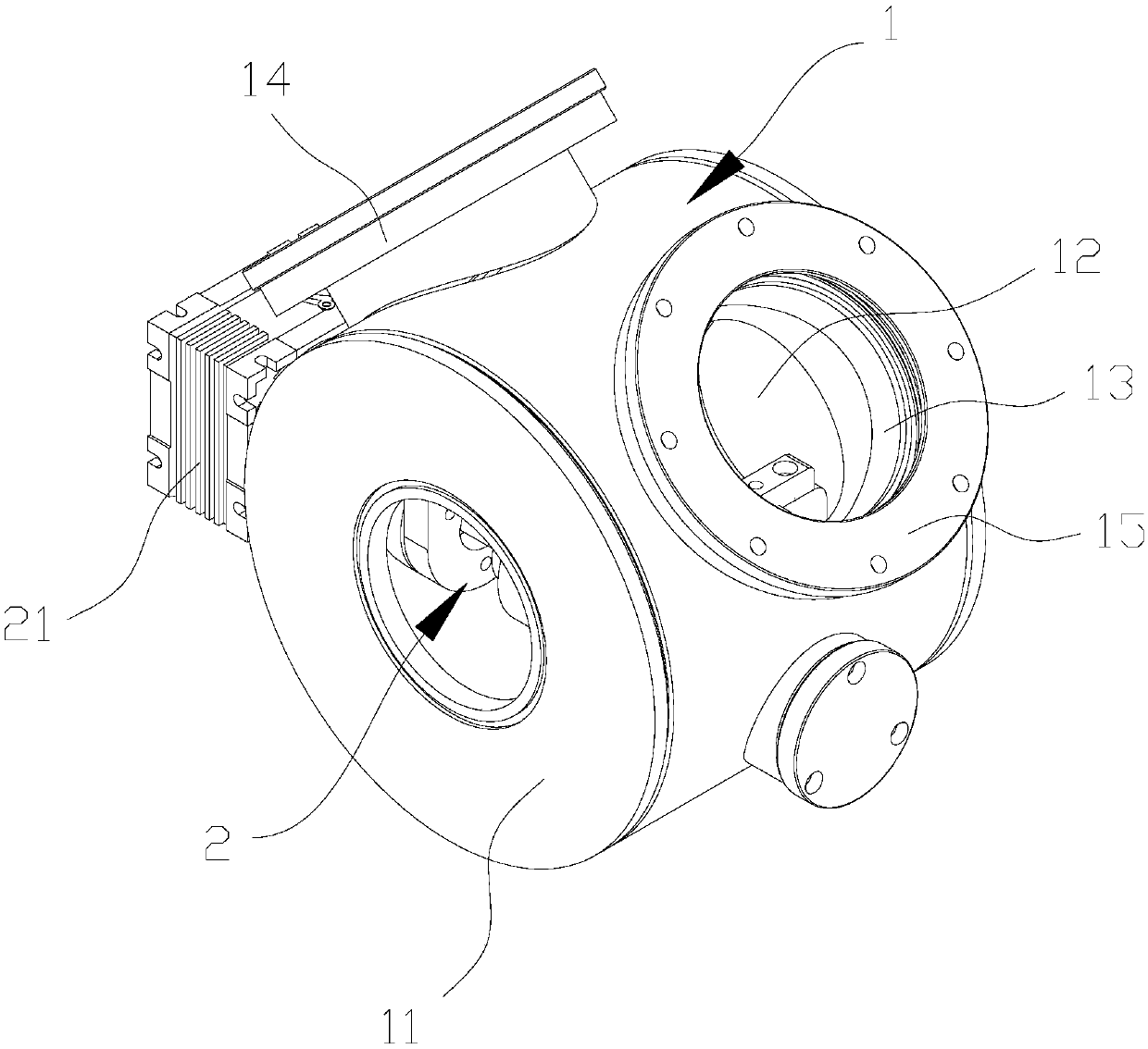 Fully closed type in-pipe traction mechanism