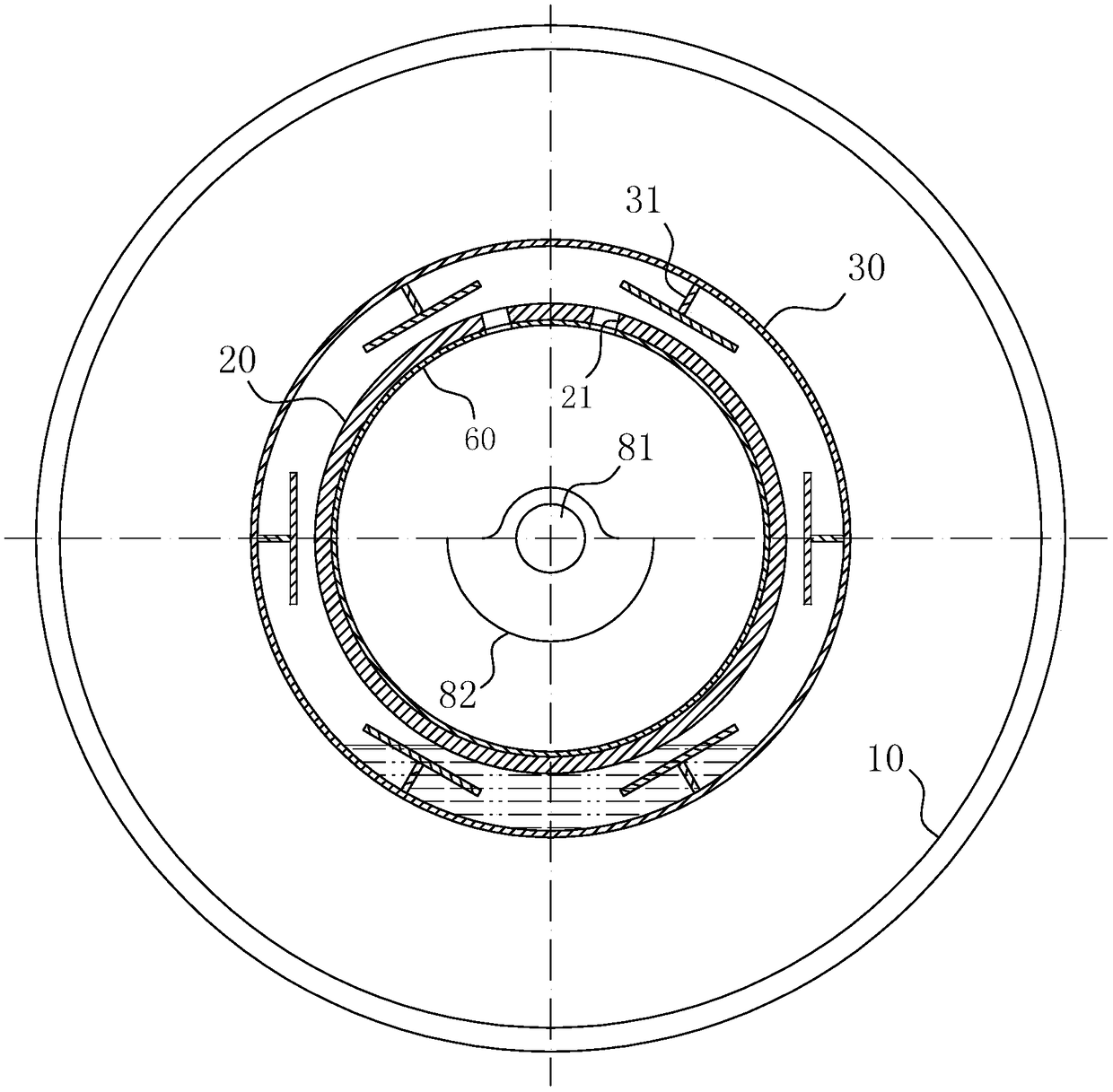 A vibration wheel with self-lubricating structure