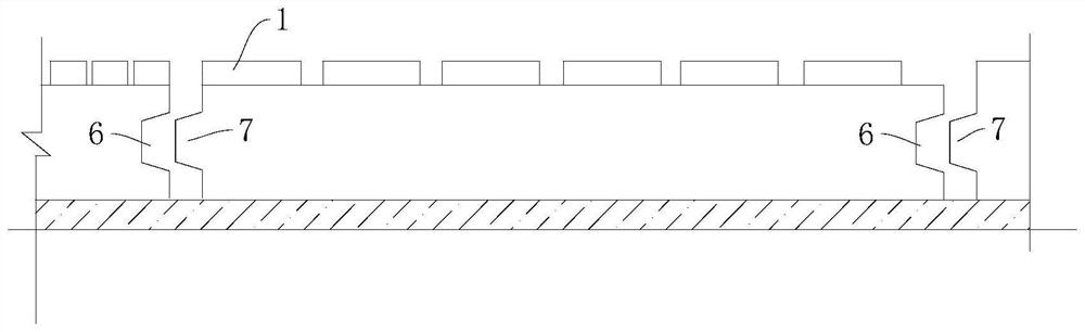 Composite integral assembly type floor and preparation method thereof