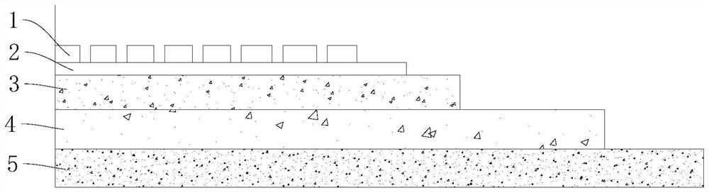 Composite integral assembly type floor and preparation method thereof