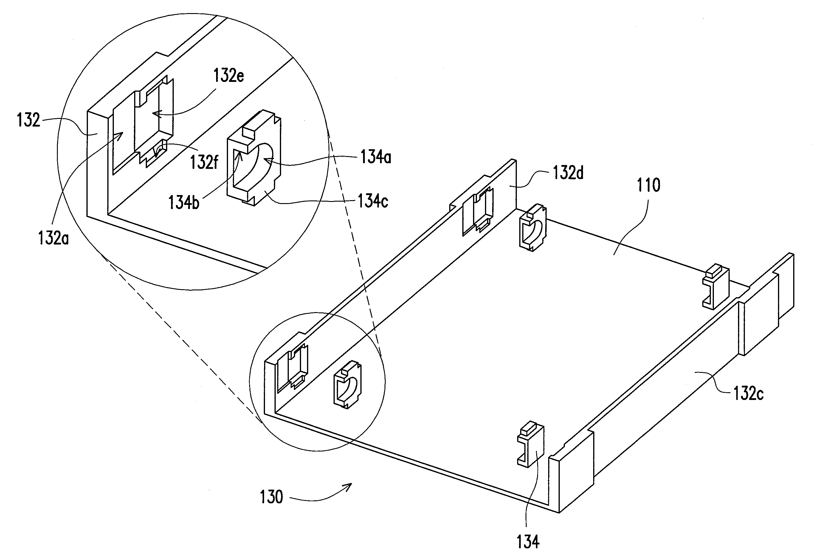 Electronic apparatus, positioning element and electronic device fixing module