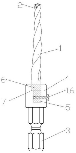 Novel hexagonal handle gang drill