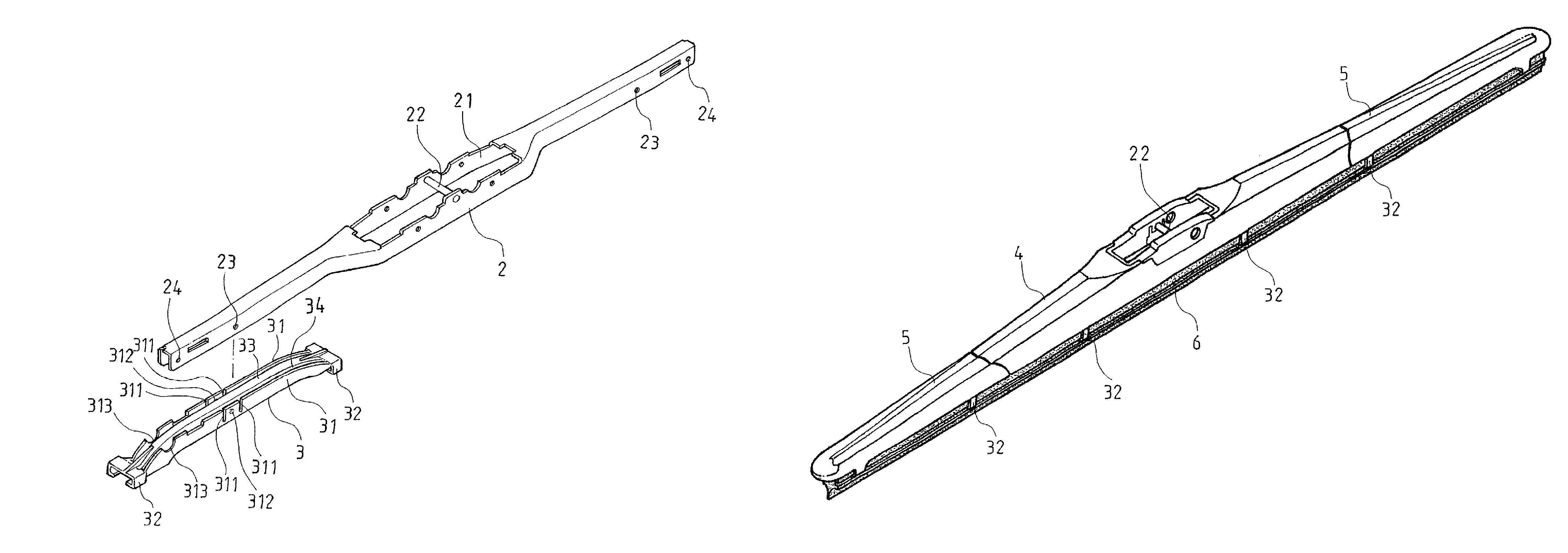 Frame coupling structure of windshield wiper
