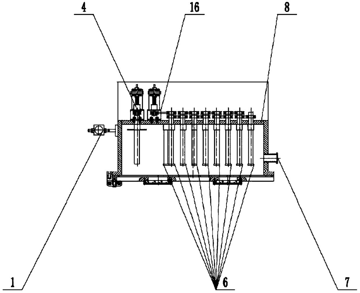 Reeling device for atomic layer deposition based continuous double-sided coating film