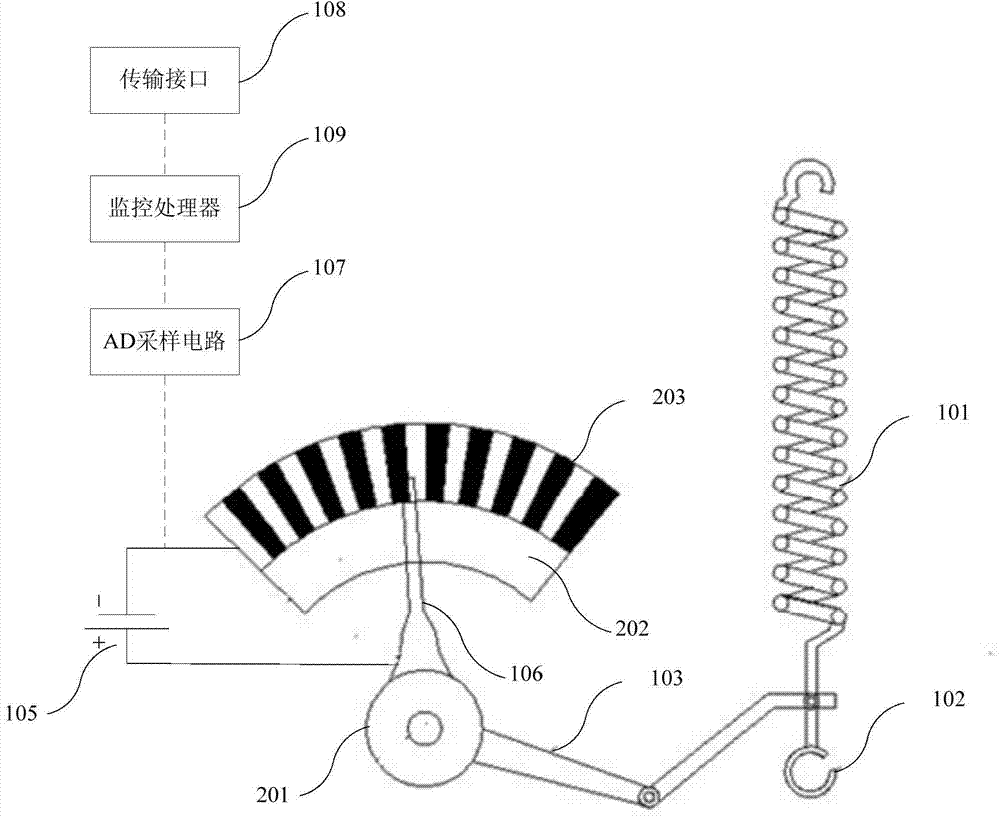 Low-altitude power line swing monitoring device