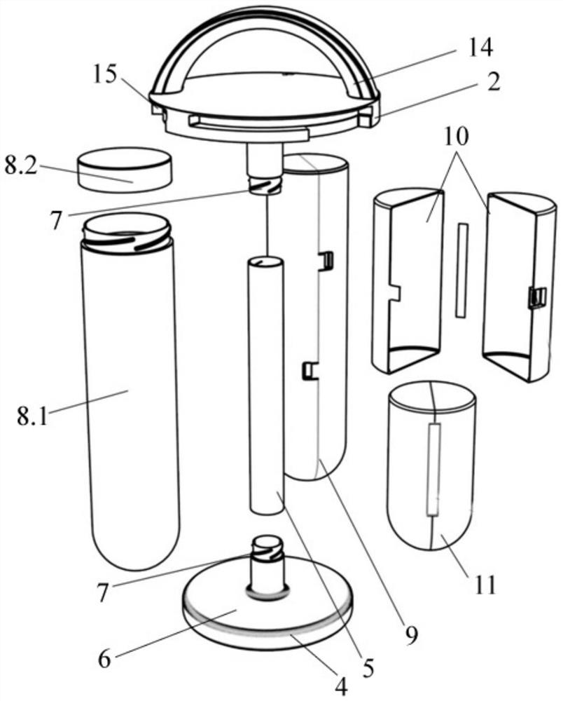 Household table lamp applicable to earthquake emergency rescue