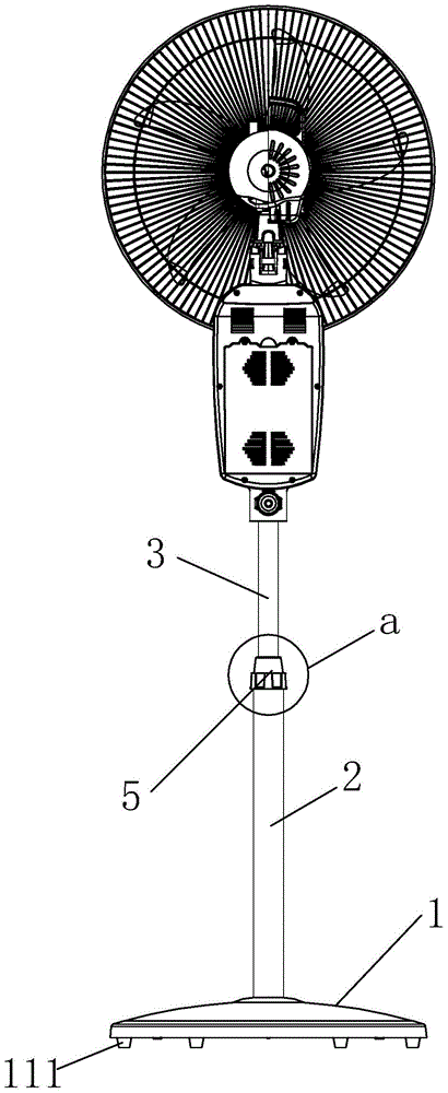 Telescopic support structure of household appliances