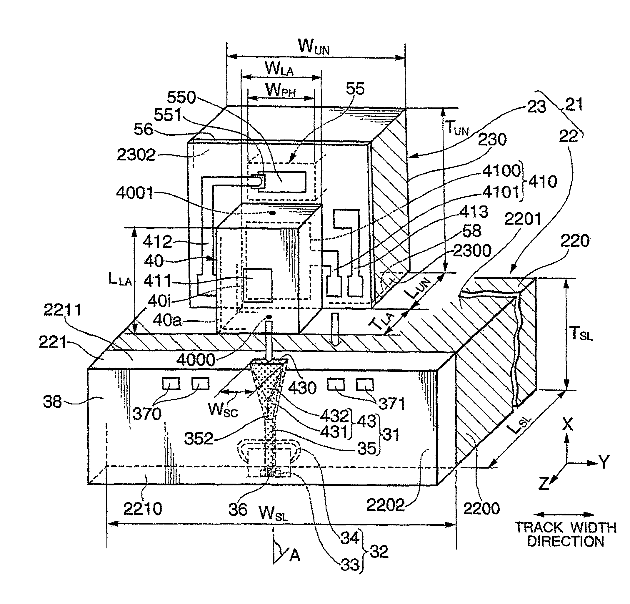 Thermal assisted magnetic recording head having integral mounted of photo-detector and laser diode