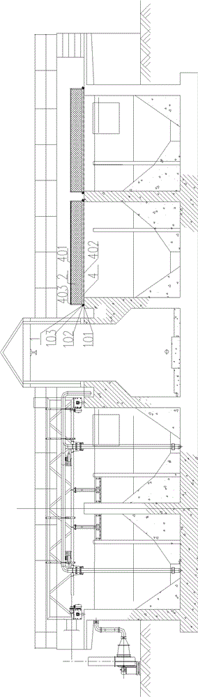 Telescopic covers of aeration sand settling tank and deodorization device