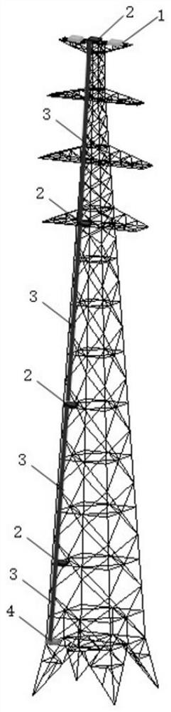 Method and system for measuring downburst wind field parameters near a power transmission line