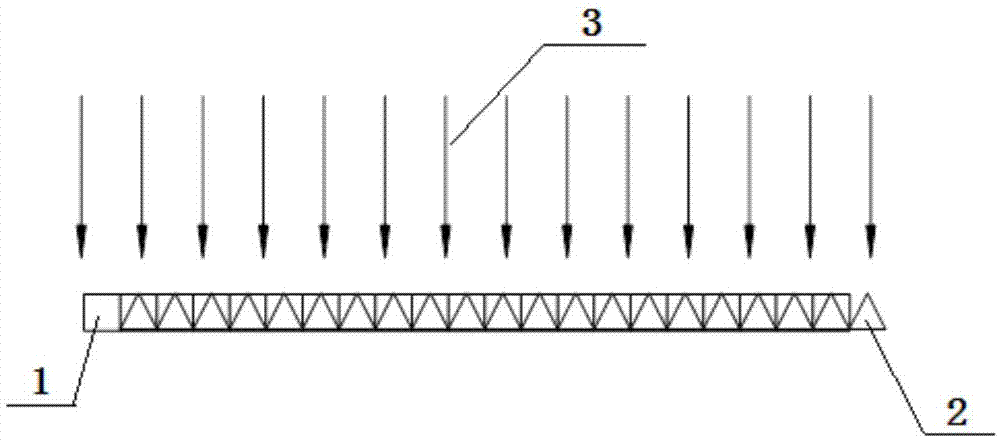 Detecting method for detector matrix relative response relationship for radiation dosage spatial distribution measuring