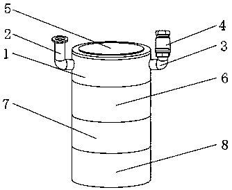 Buried type water purifying device