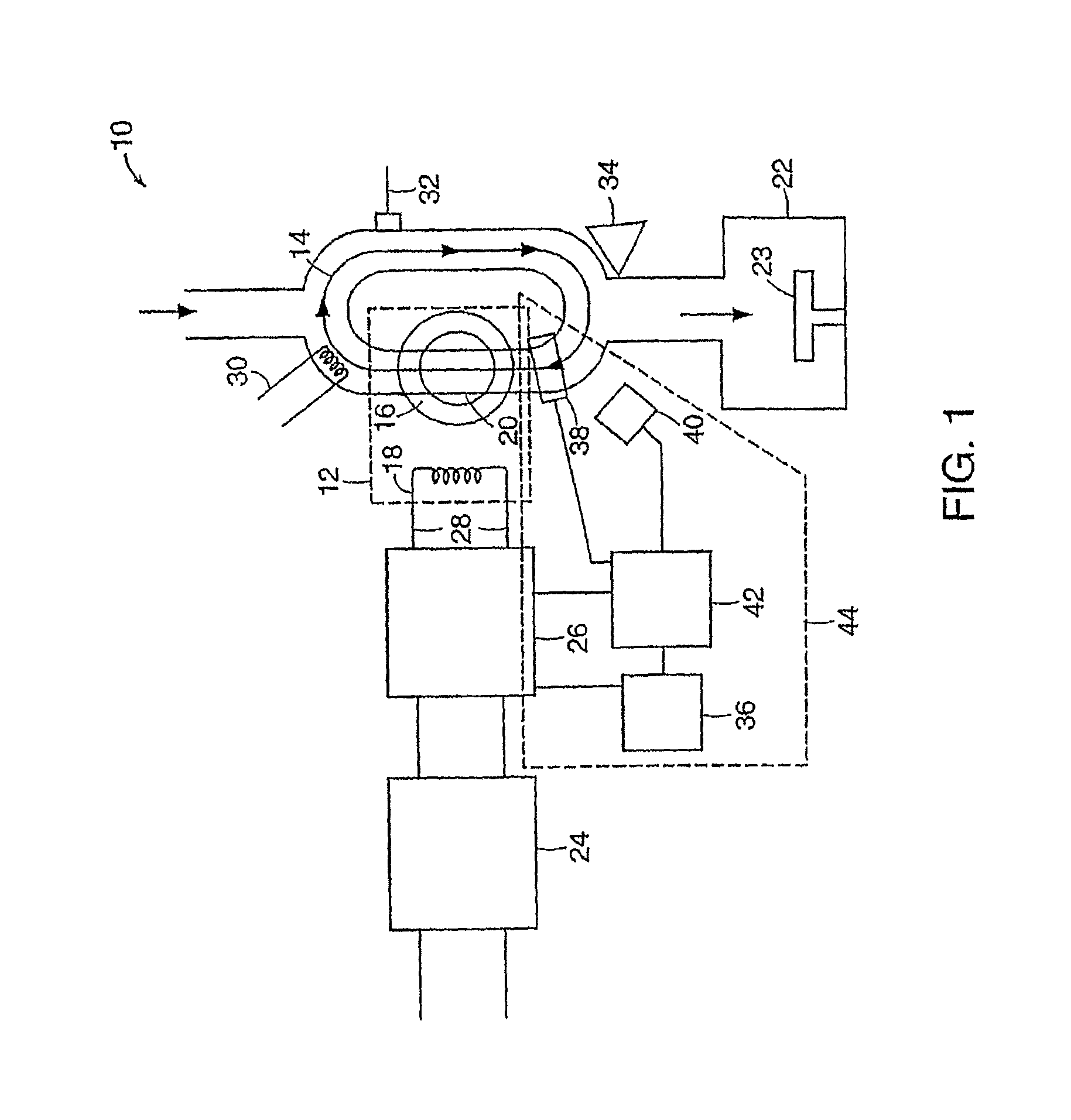 Method and apparatus for processing metal bearing gases