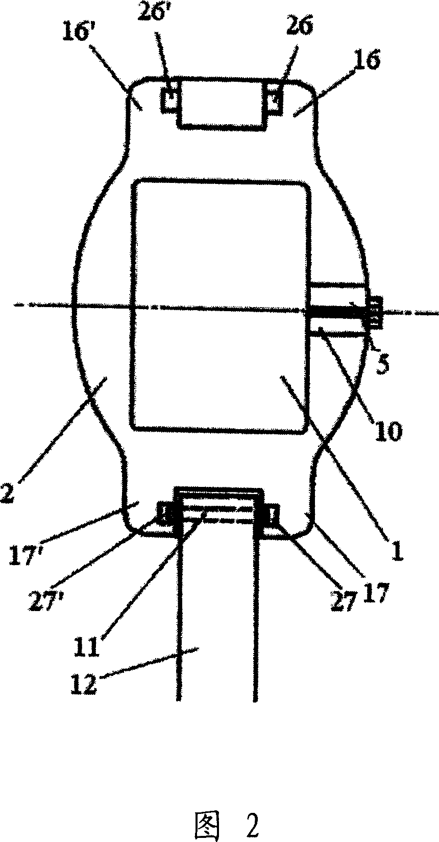 Outside watch case connected to border made of artificial crystal and manufacturing method of the same