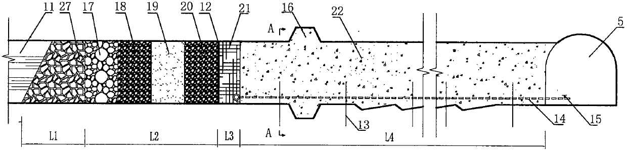 A kind of tunnel sealing facility and sealing method thereof