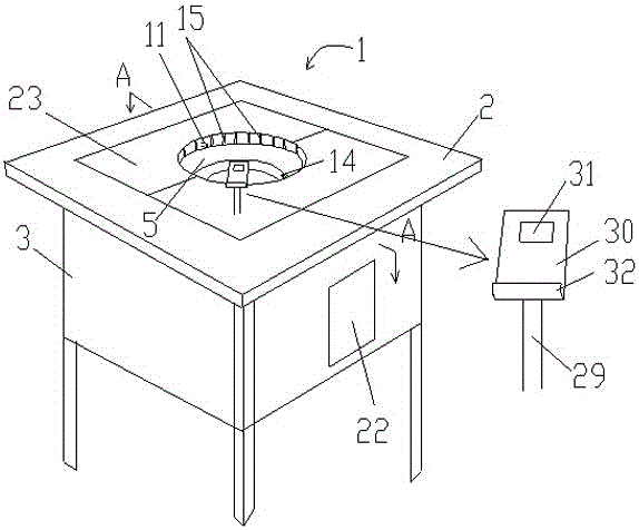 Intelligent realization method of hot pot table