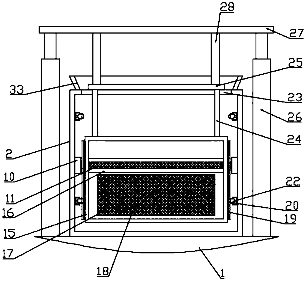 Sewage filtering device capable of automatically collecting impurities