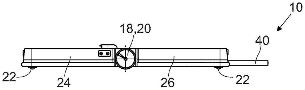 Charging robot and charging device for charging electrical energy store of vehicle, and vehicle for charging electrical energy store with such charging device