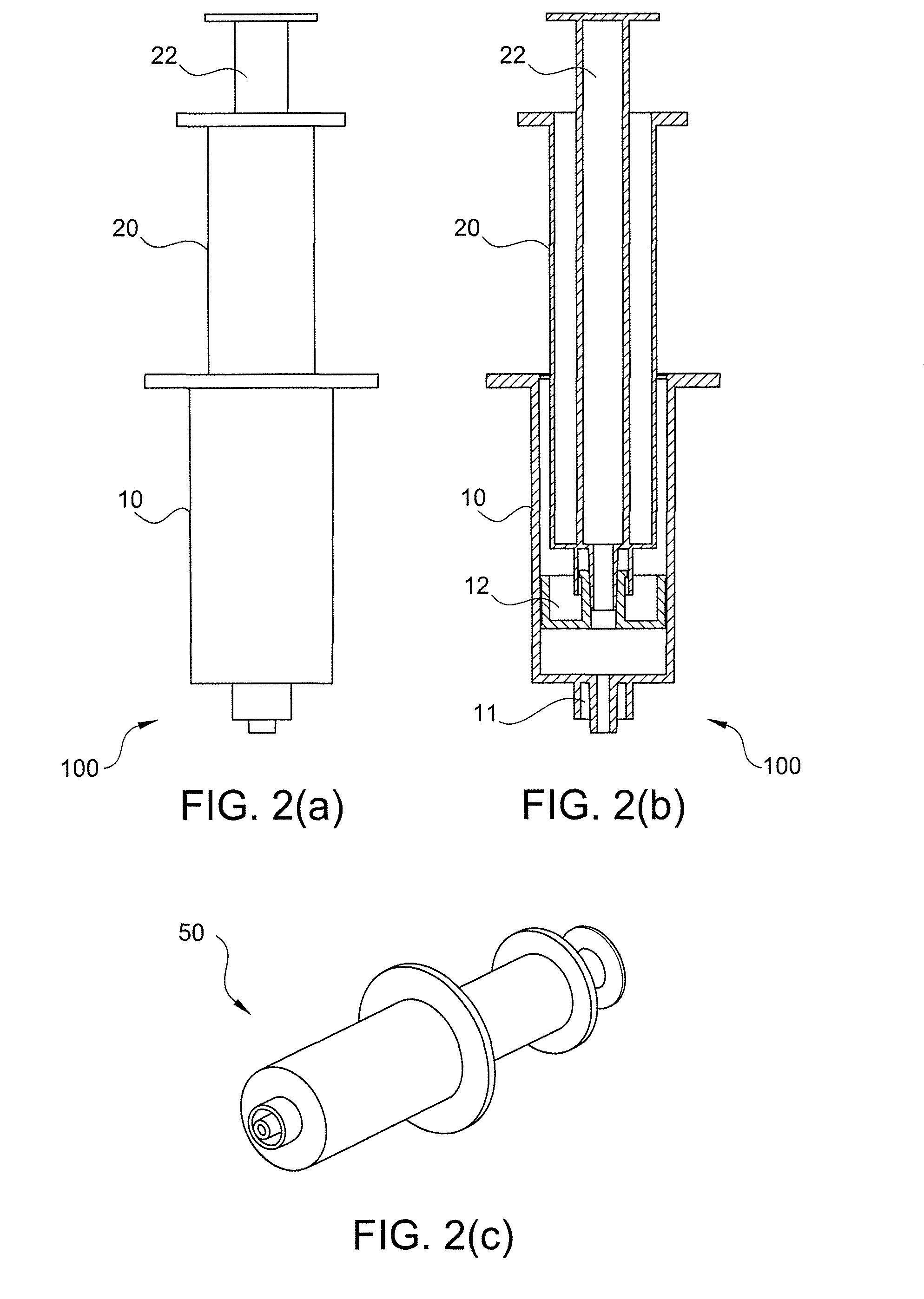 Method of making plasma enriched with platelets using a double syringe system where the second sytringe is within the first syringe and use thereof