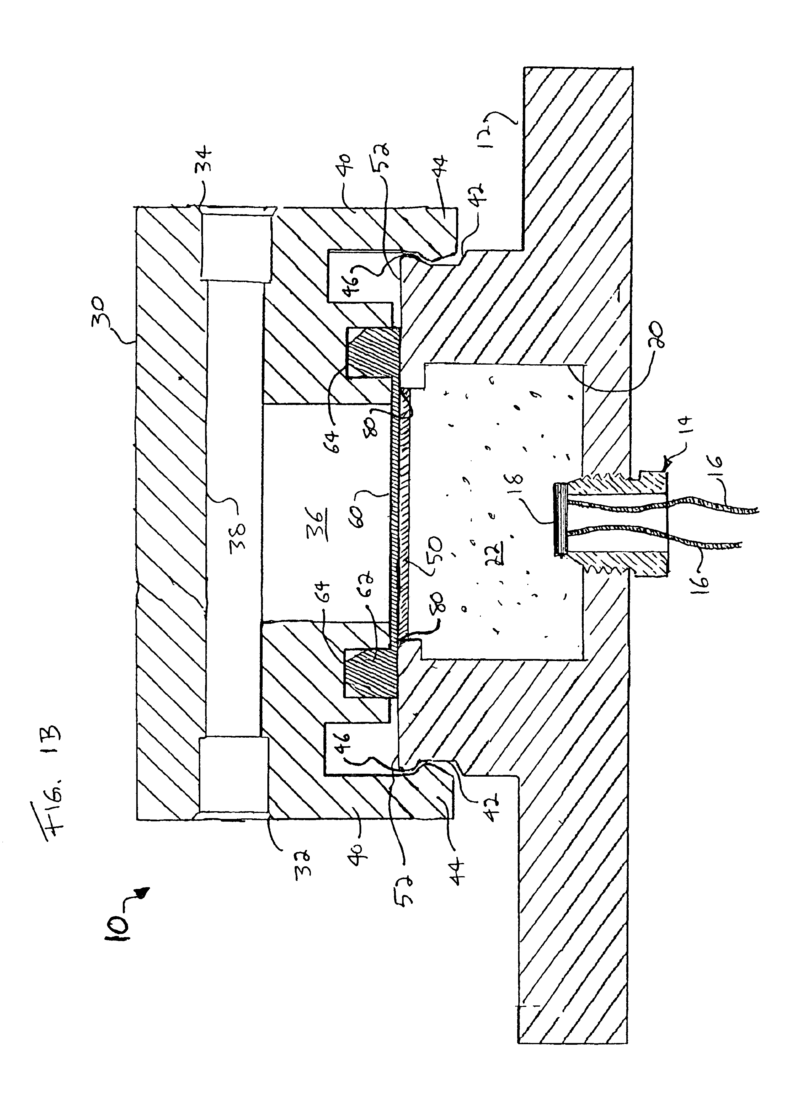 Apparatus and method for sealing pressure sensor membranes