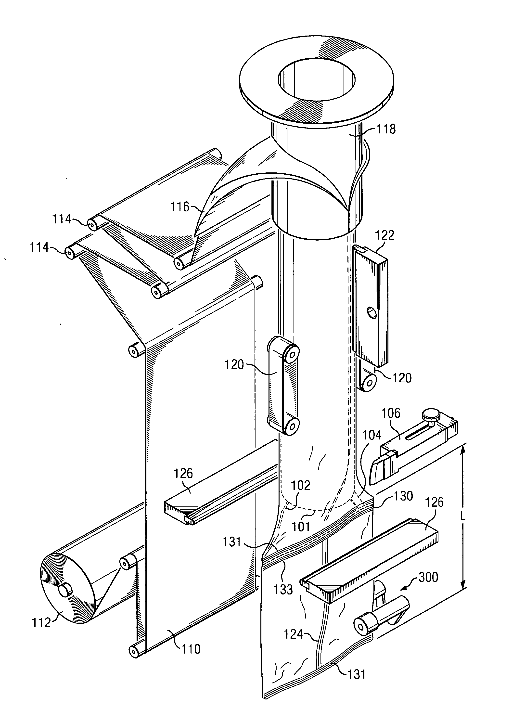 Method and apparatus for providing end seals on vertical stand-up packages