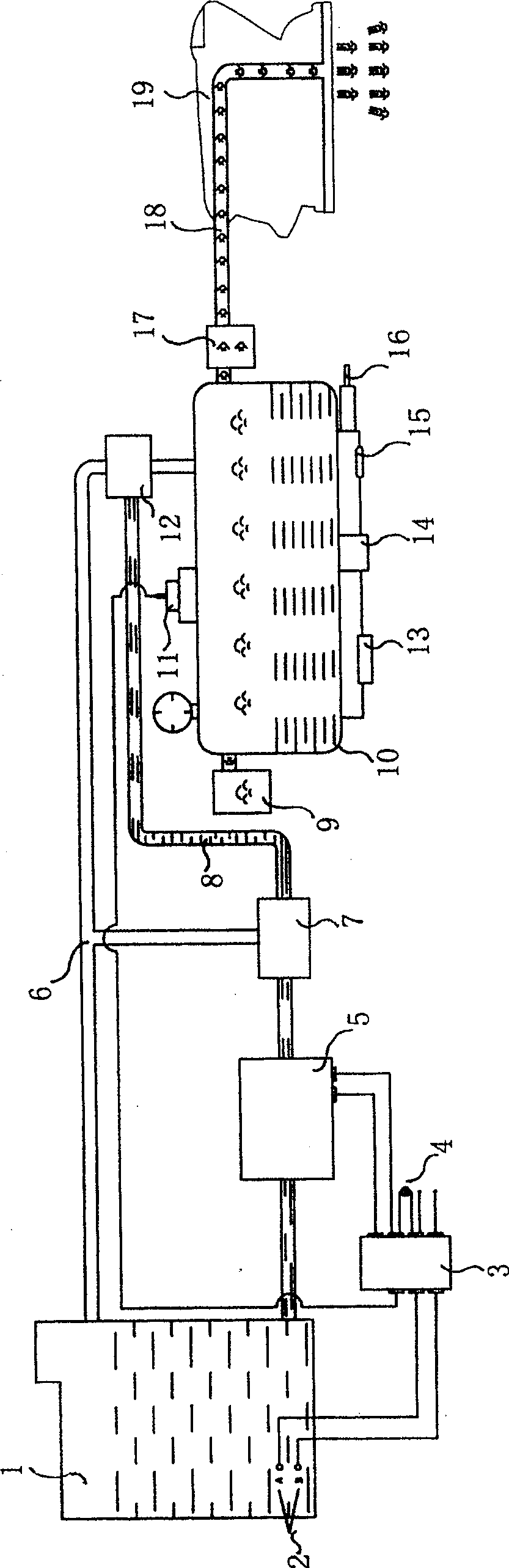 Split electric steam iron