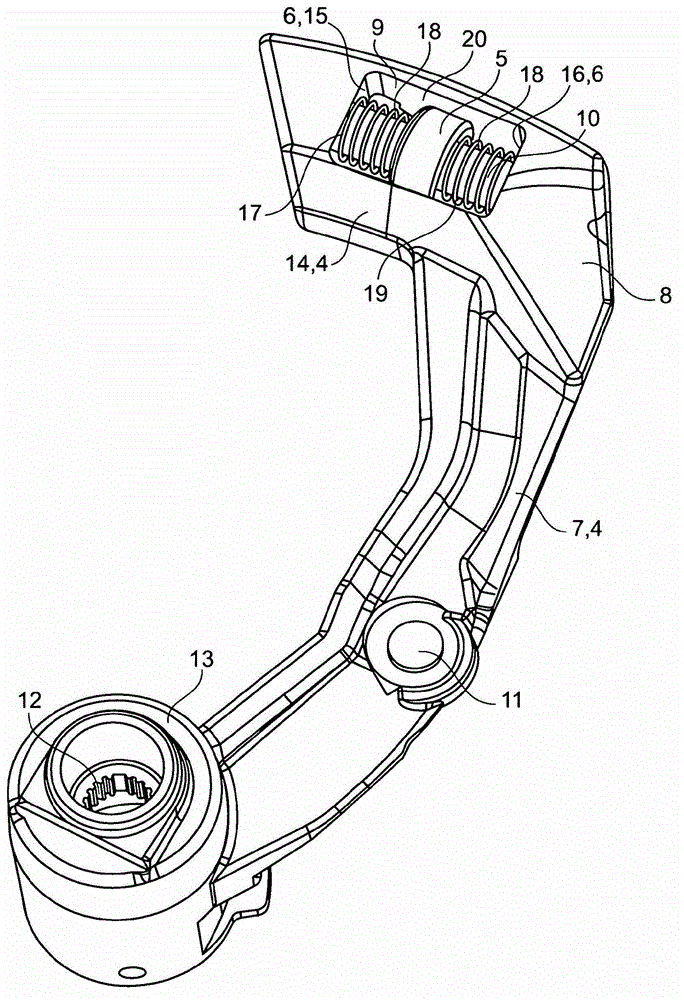 Shifting device for transmission