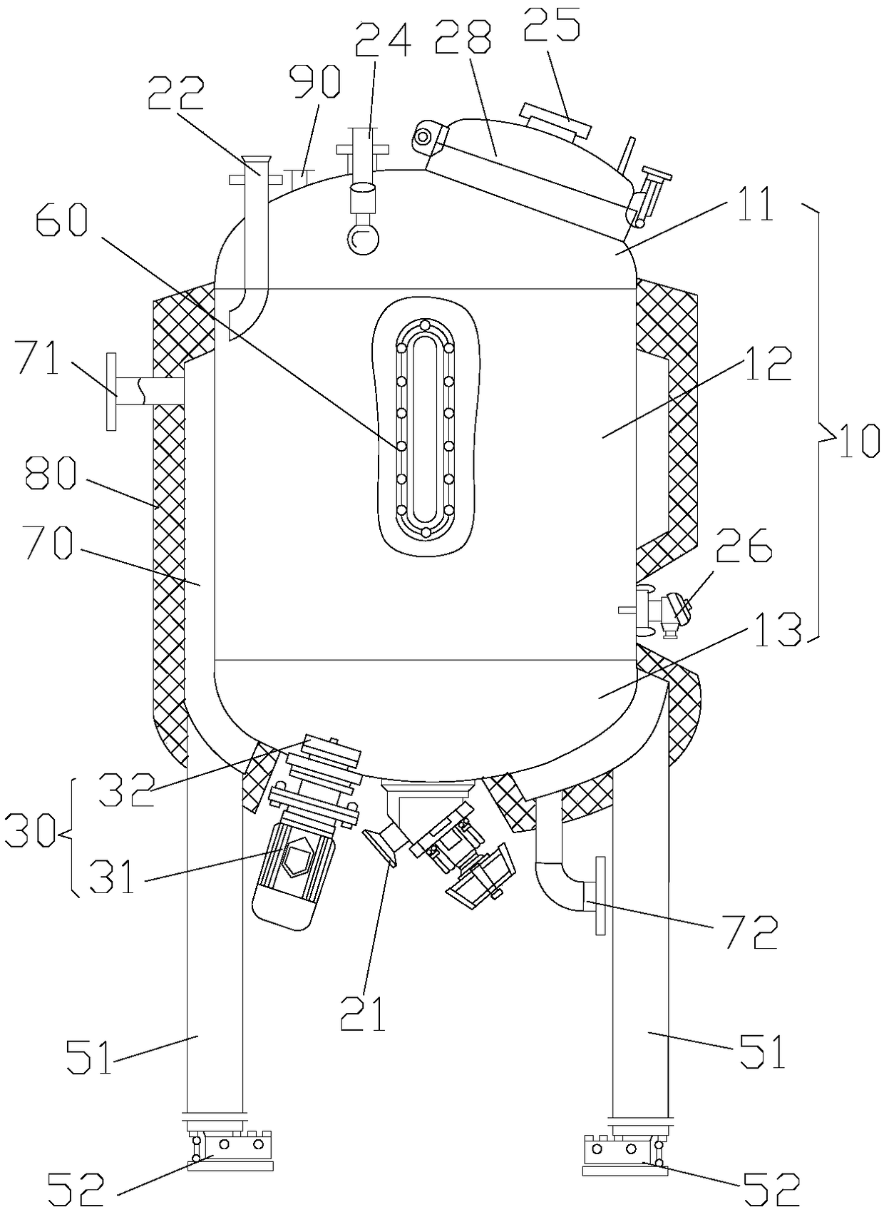 Water phase tank device
