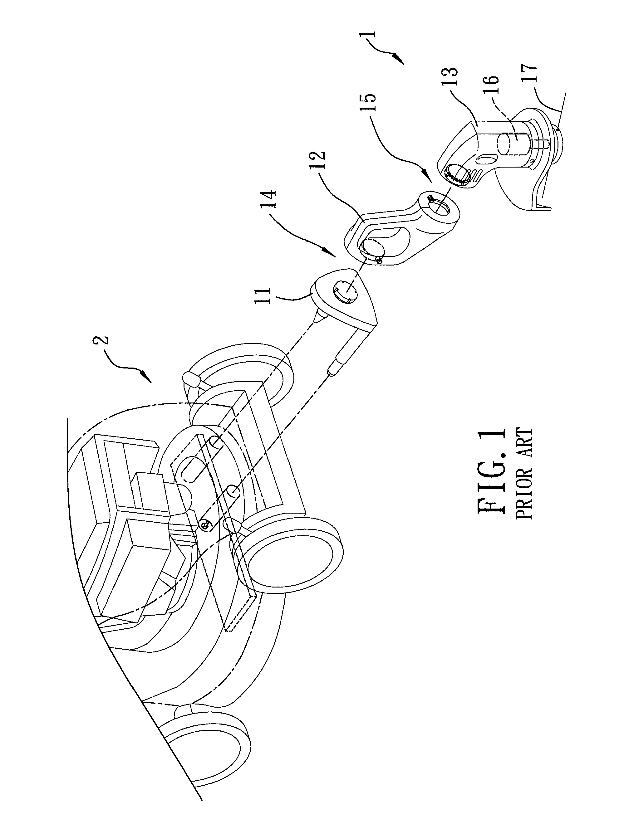 Auxiliary device for a lawn mower