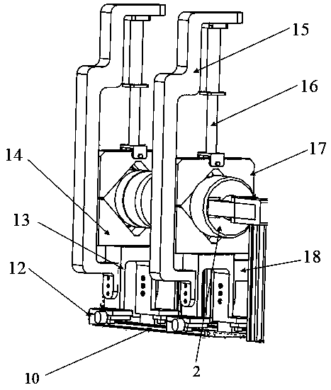 A flexible shaft hole automatic assembly device applied to large precision equipment