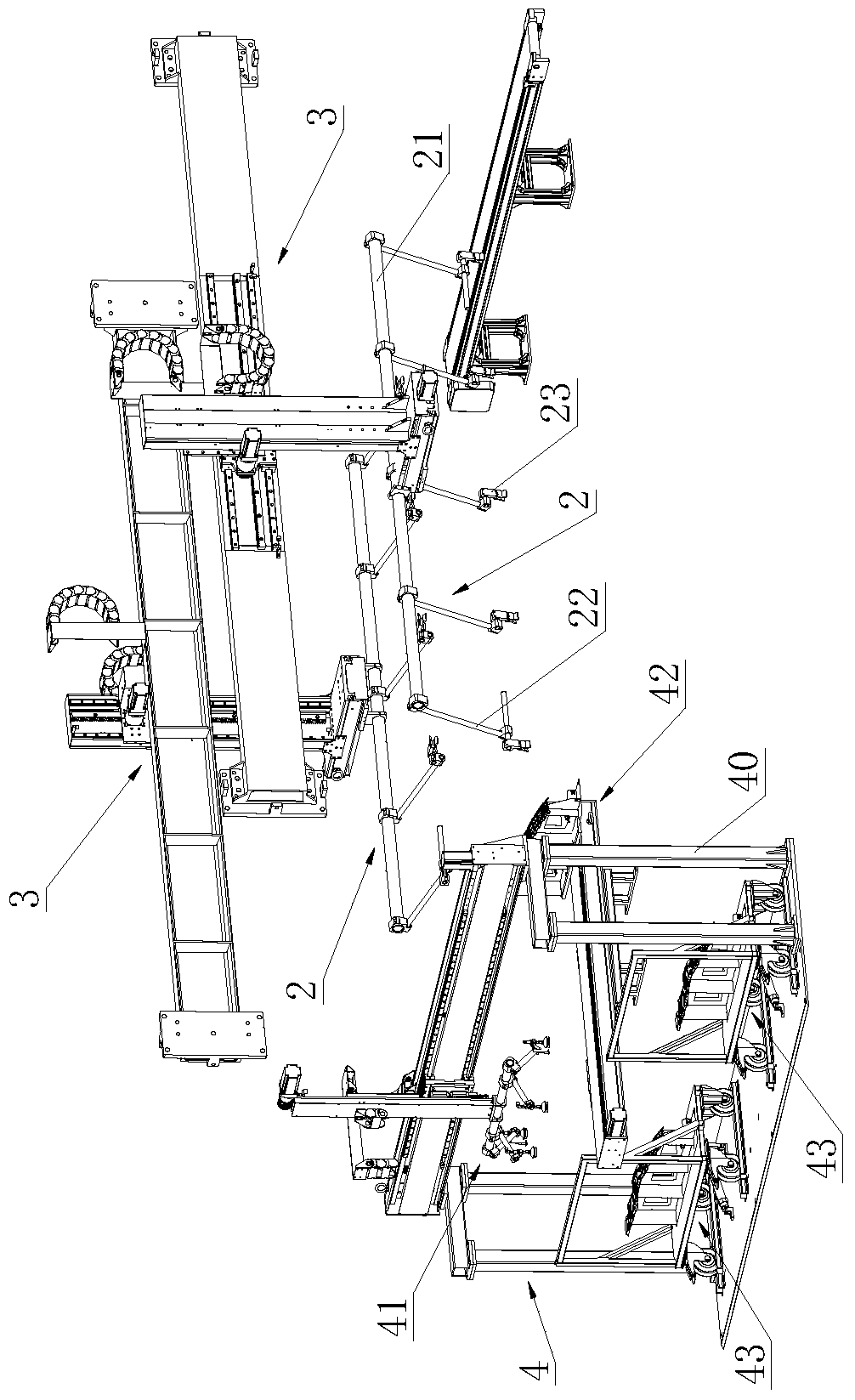 A handling manipulator device for stamping products