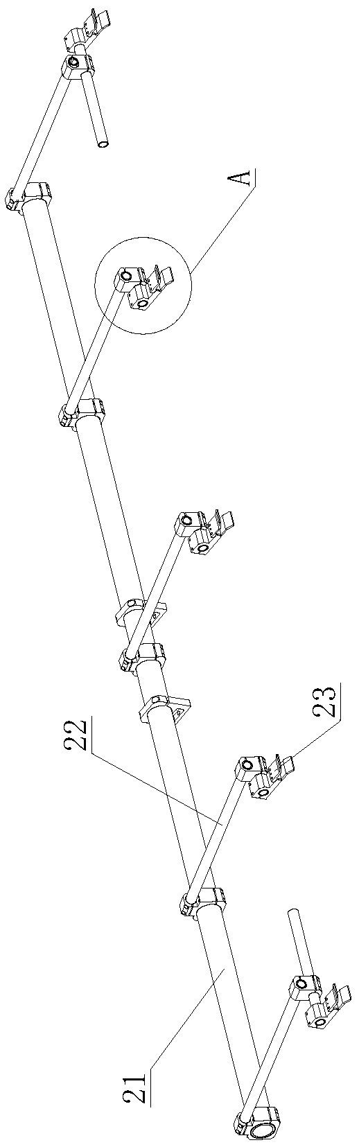 A handling manipulator device for stamping products