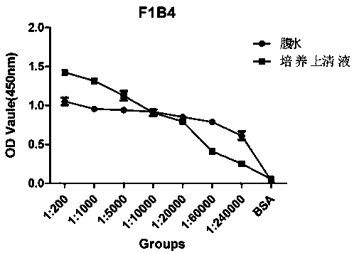Anti-Ebola virus vp40 protein monoclonal antibody f1b4 and its application