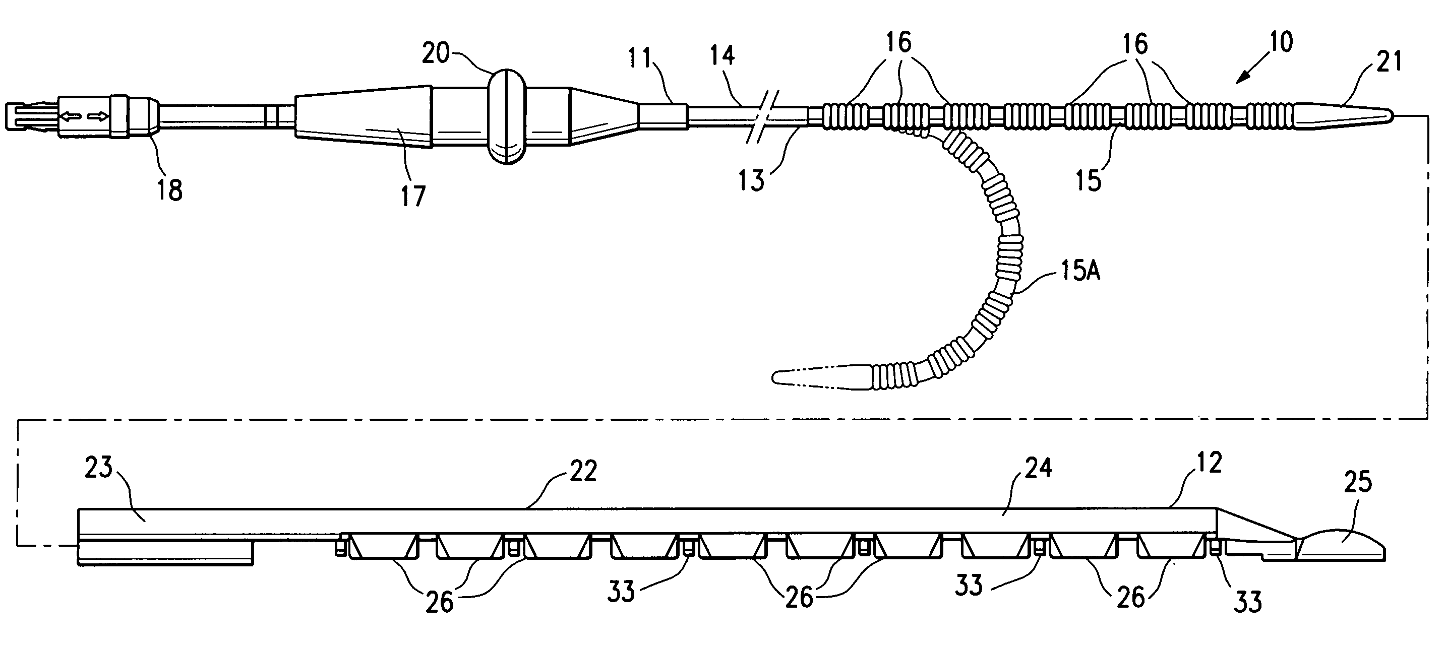 Ablation probe with stabilizing member