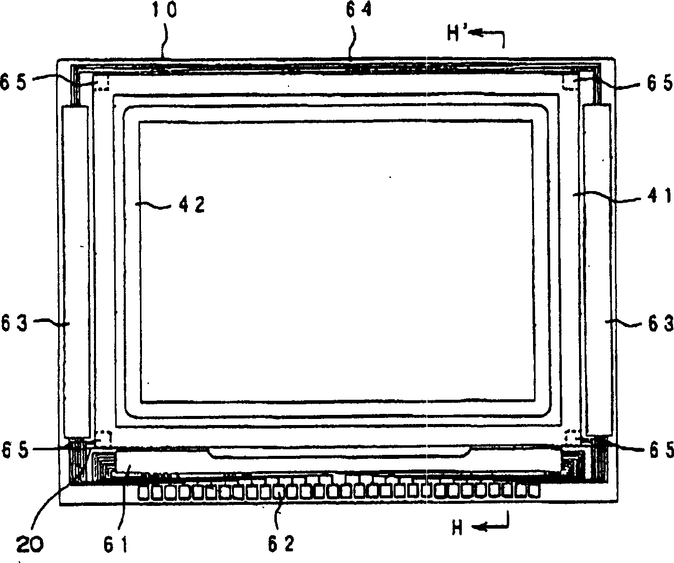 Photoelectric device and its manufacture, substrate cutting method and substrates for photoelectric devices