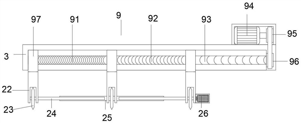 Component cutting device for luggage cloth processing and use method thereof