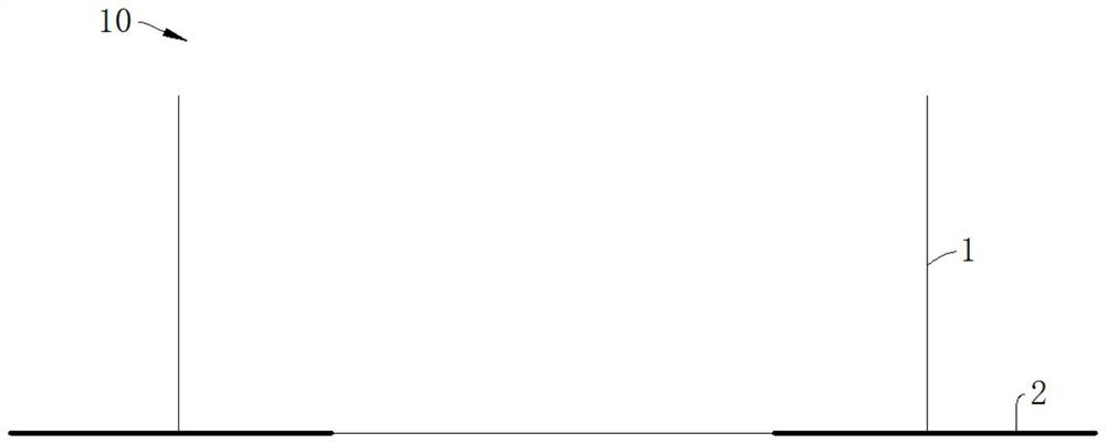 A method and device for determining the thickness and width of an edge plate