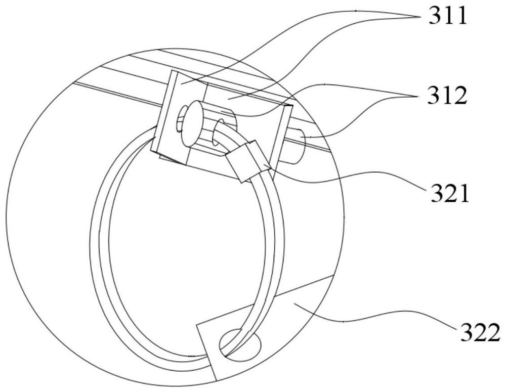 Safety ring mounting device