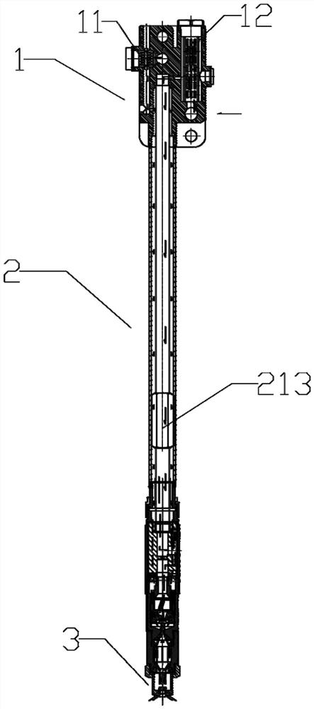 Multi-stage anti-blocking non-return high-regulation-ratio high-atomization double-medium long-acting nozzle