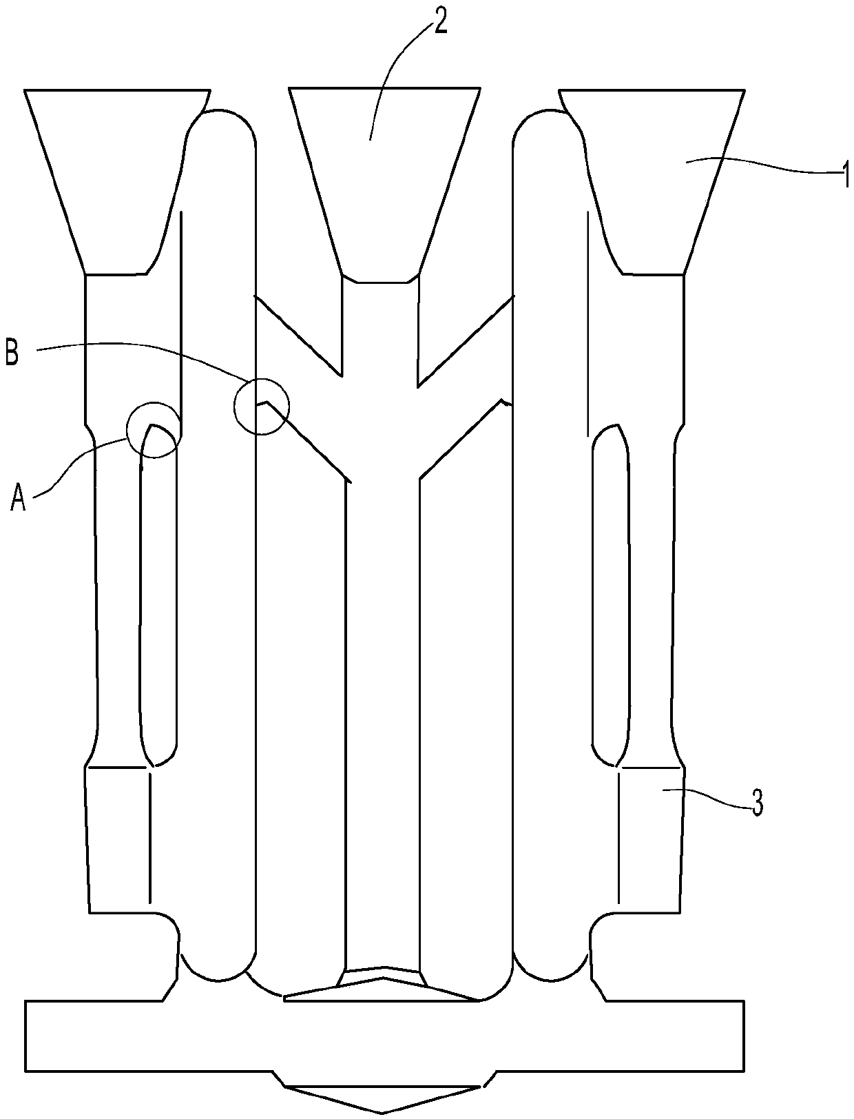 Cast aluminum copper alloy material and its application