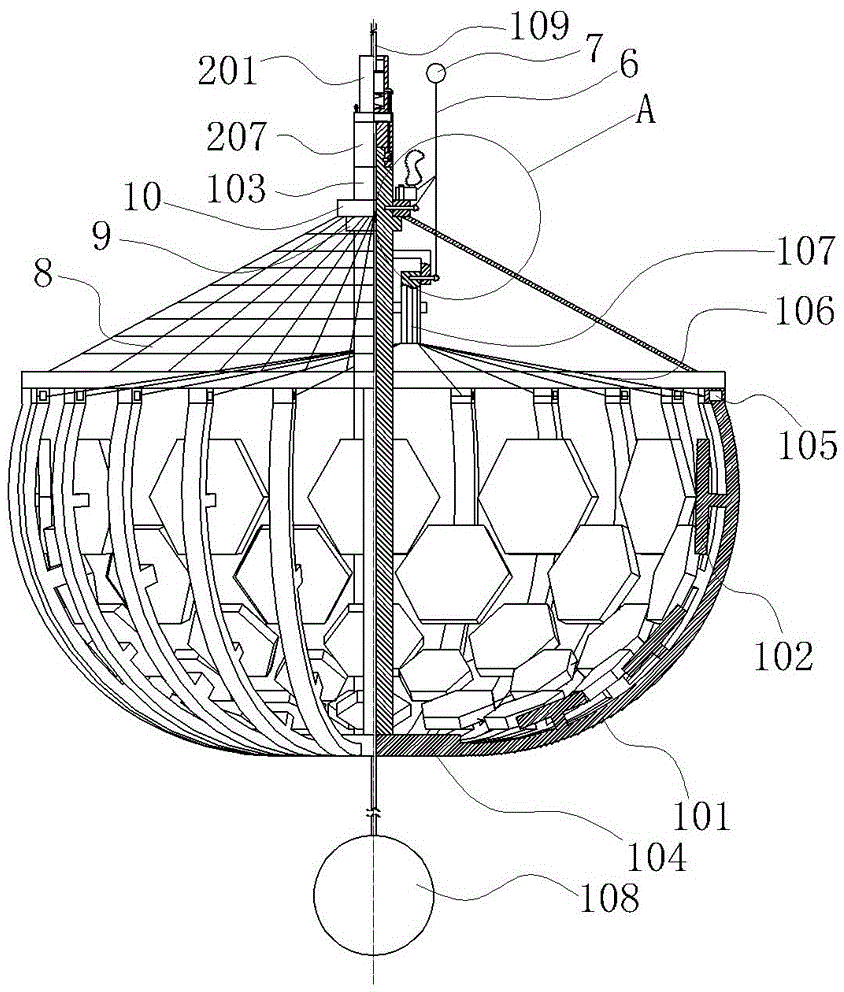 A compound seaweed production increasing device