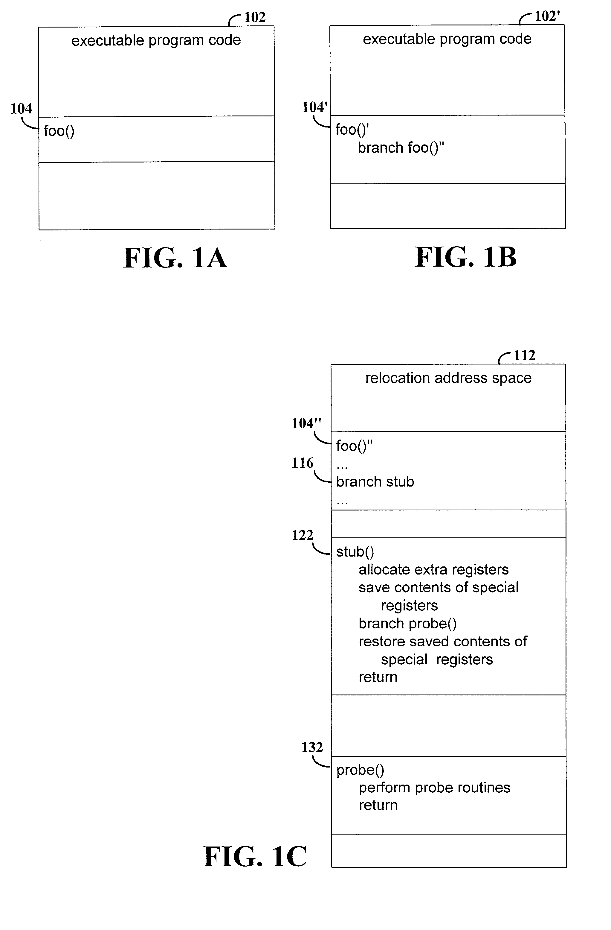 Preserving program context when adding probe routine calls for program instrumentation