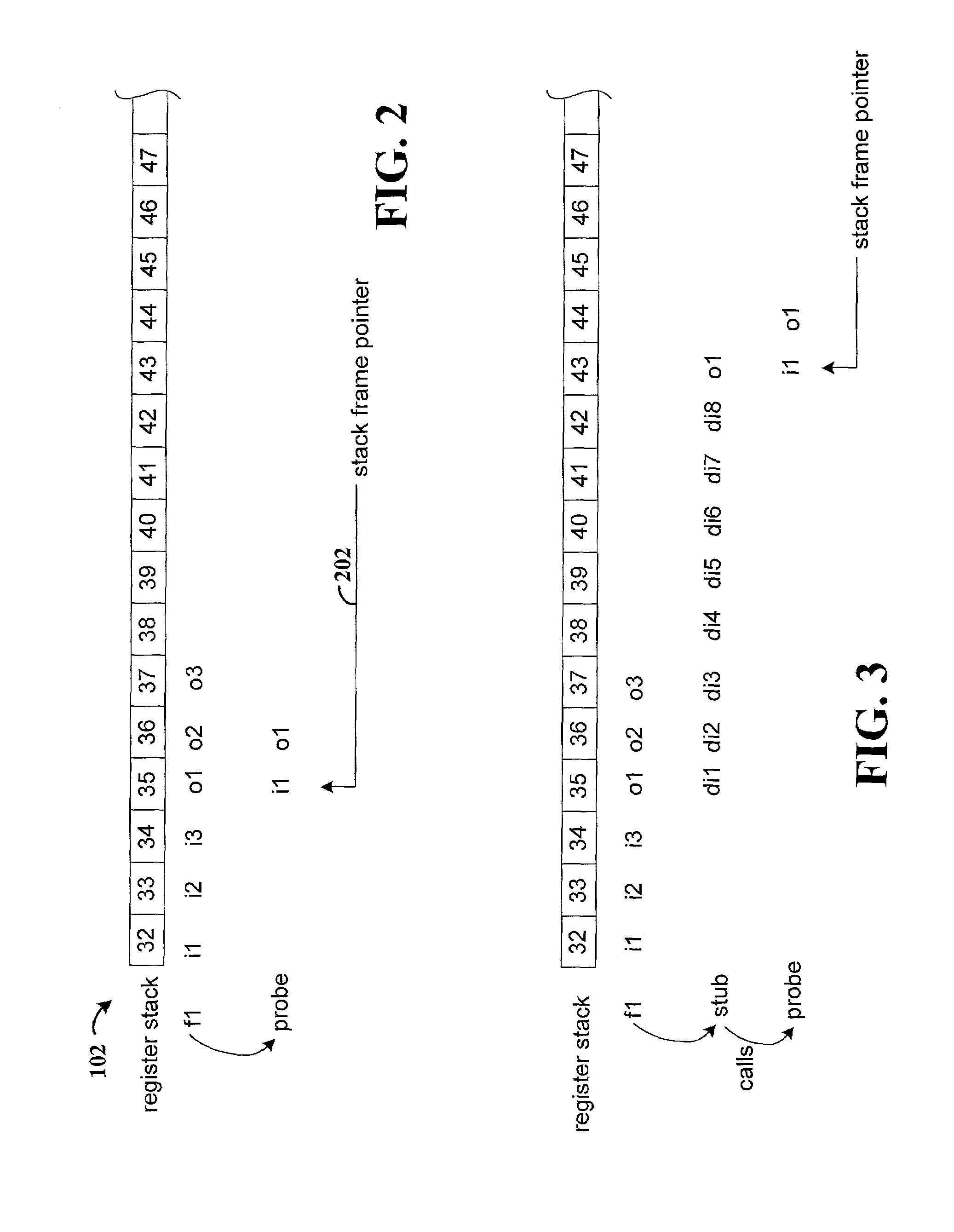 Preserving program context when adding probe routine calls for program instrumentation