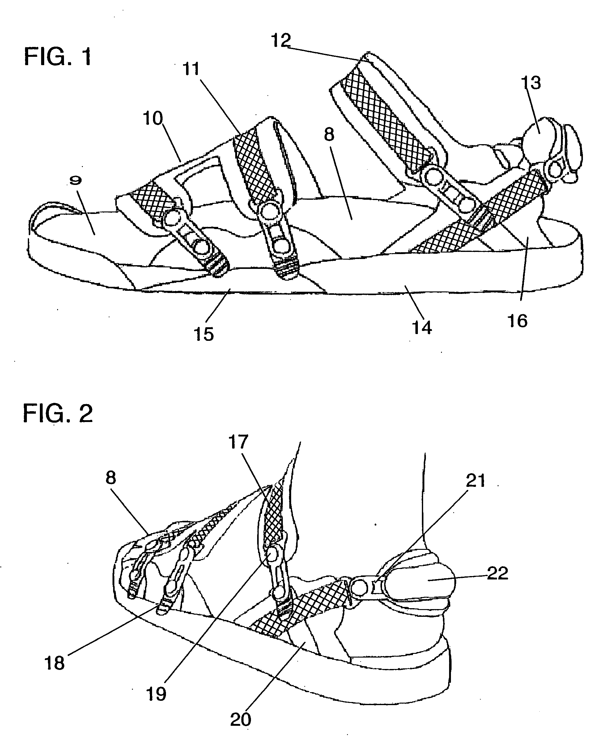 Footwear with exchangeable fastening system