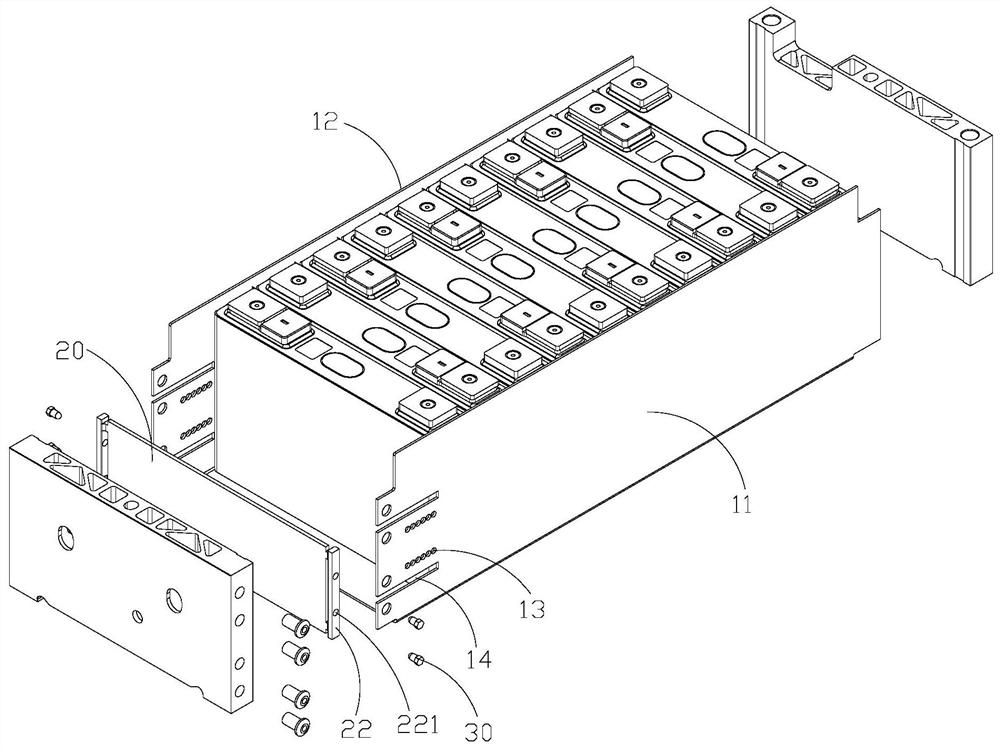 Side plate structure, casing of battery module, and battery module