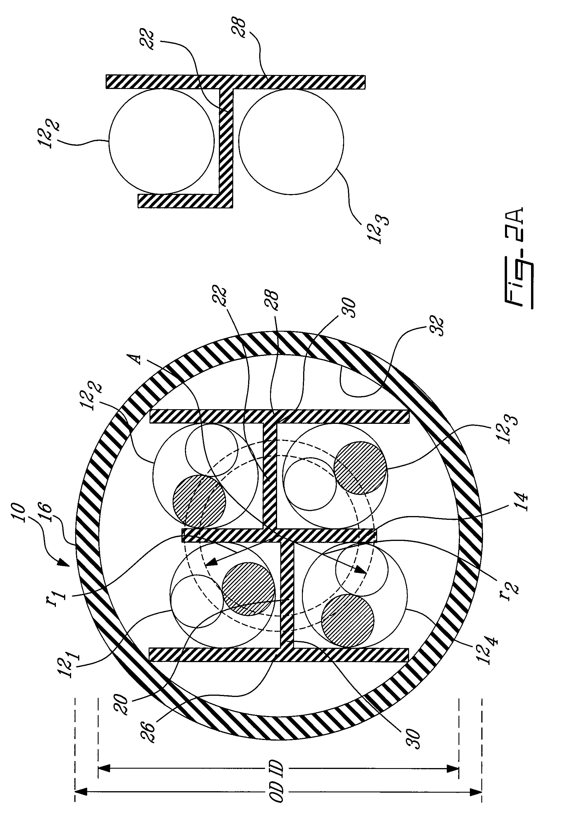 Web for separating conductors in a communication cable