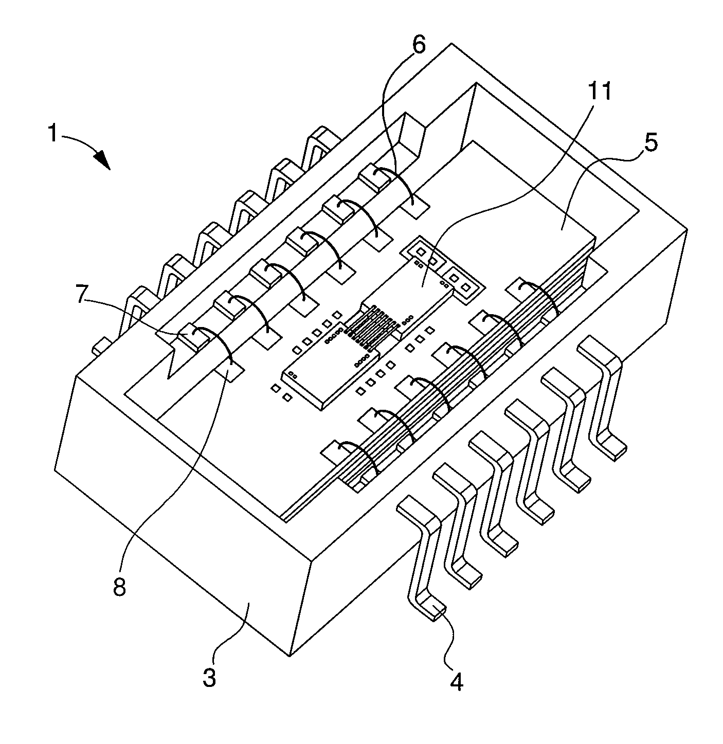 Device for assembling an electronic component