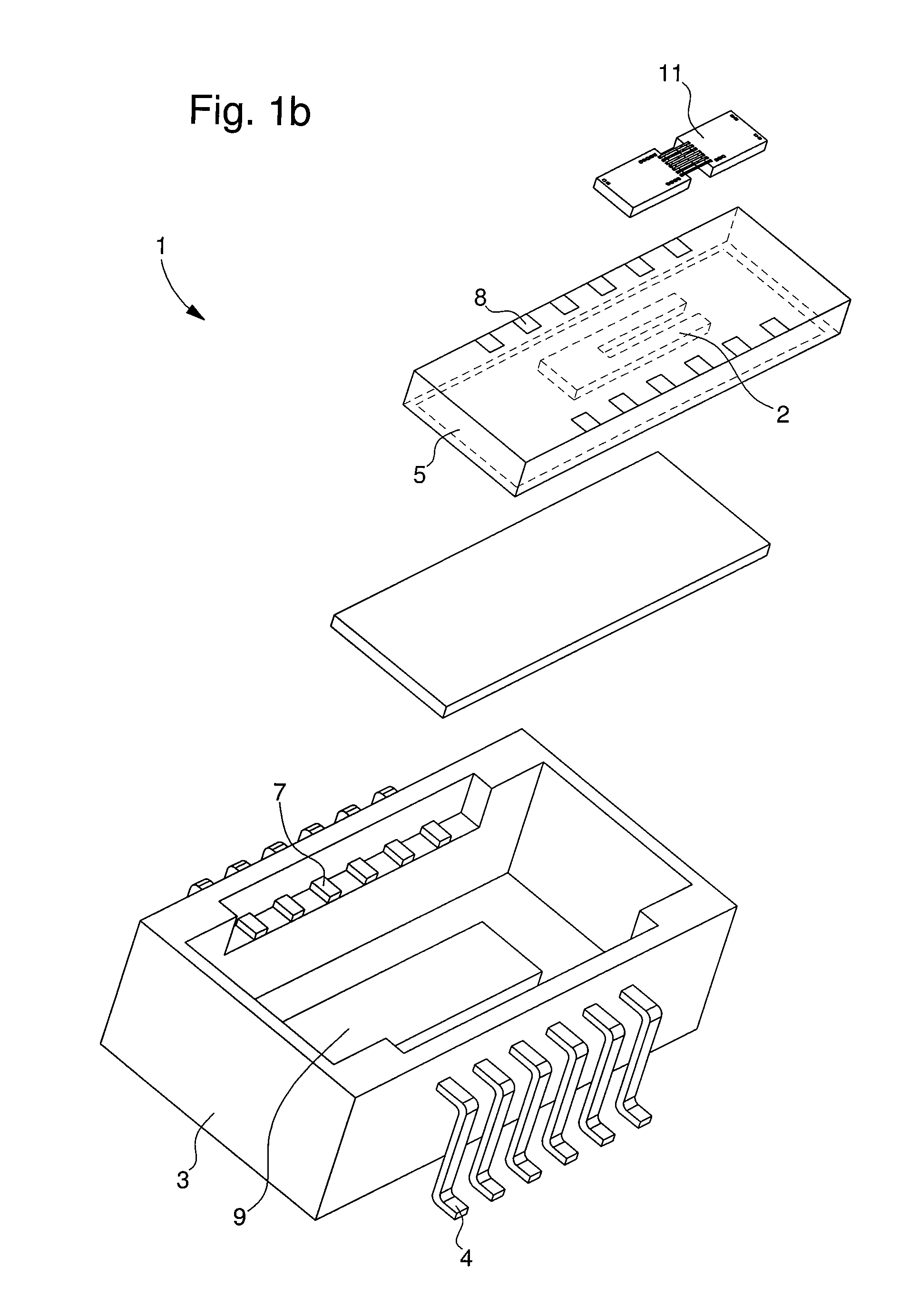 Device for assembling an electronic component