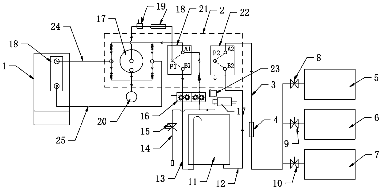 Intelligent oil-exchanging fine-maintenance integrated machine