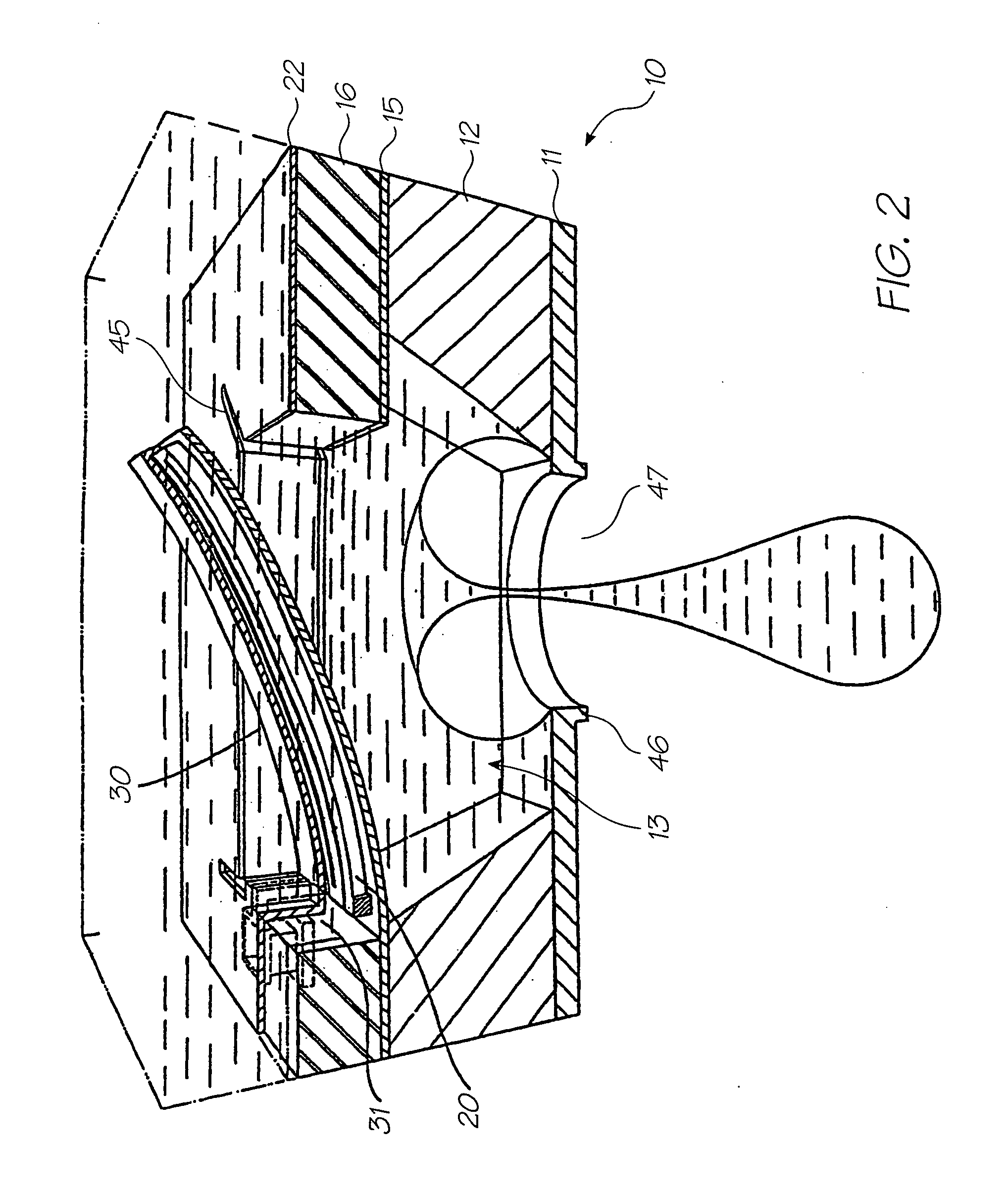 Printhead integrated circuit with low volume ink chambers